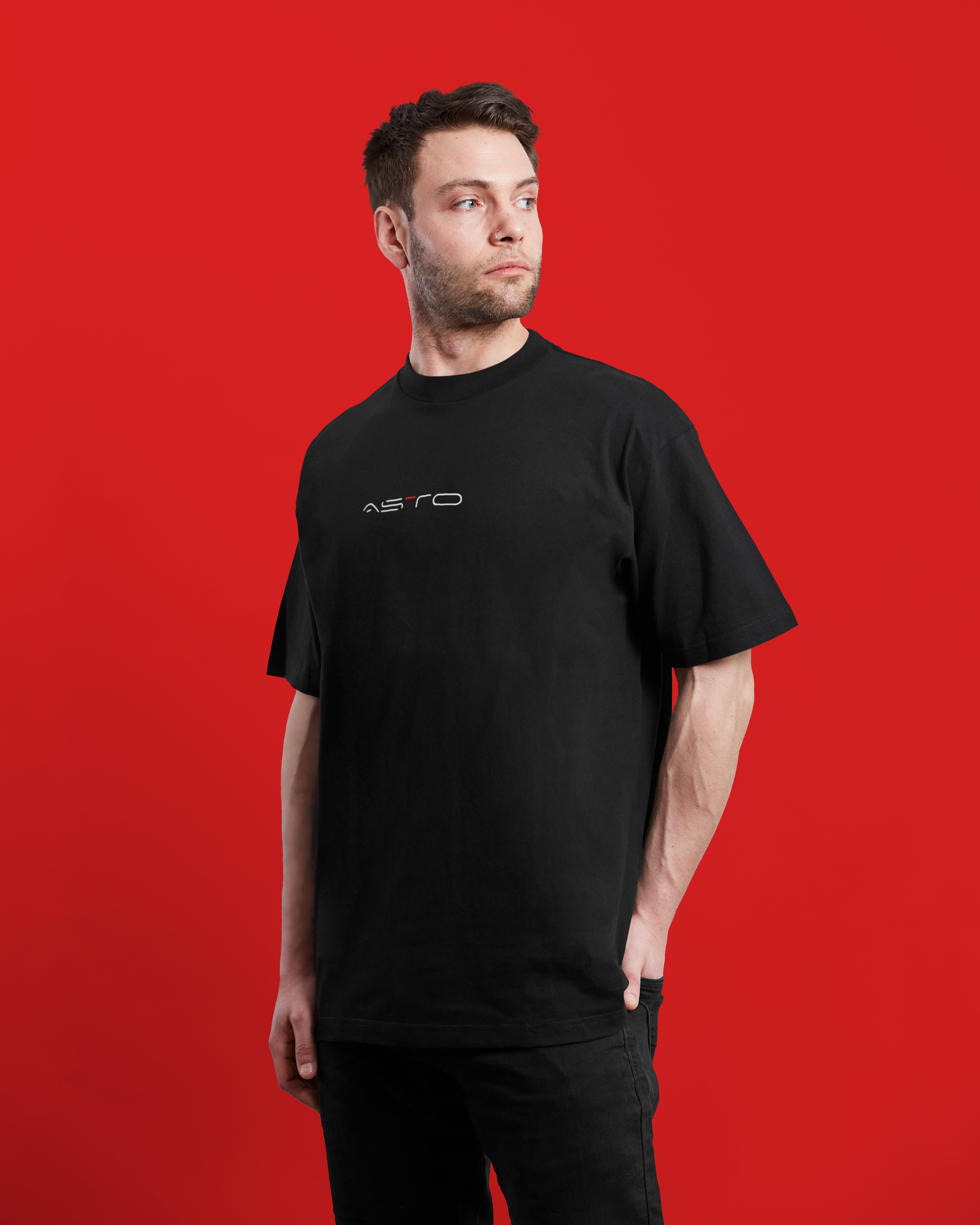 ASTO Black Oversize T-Shirt