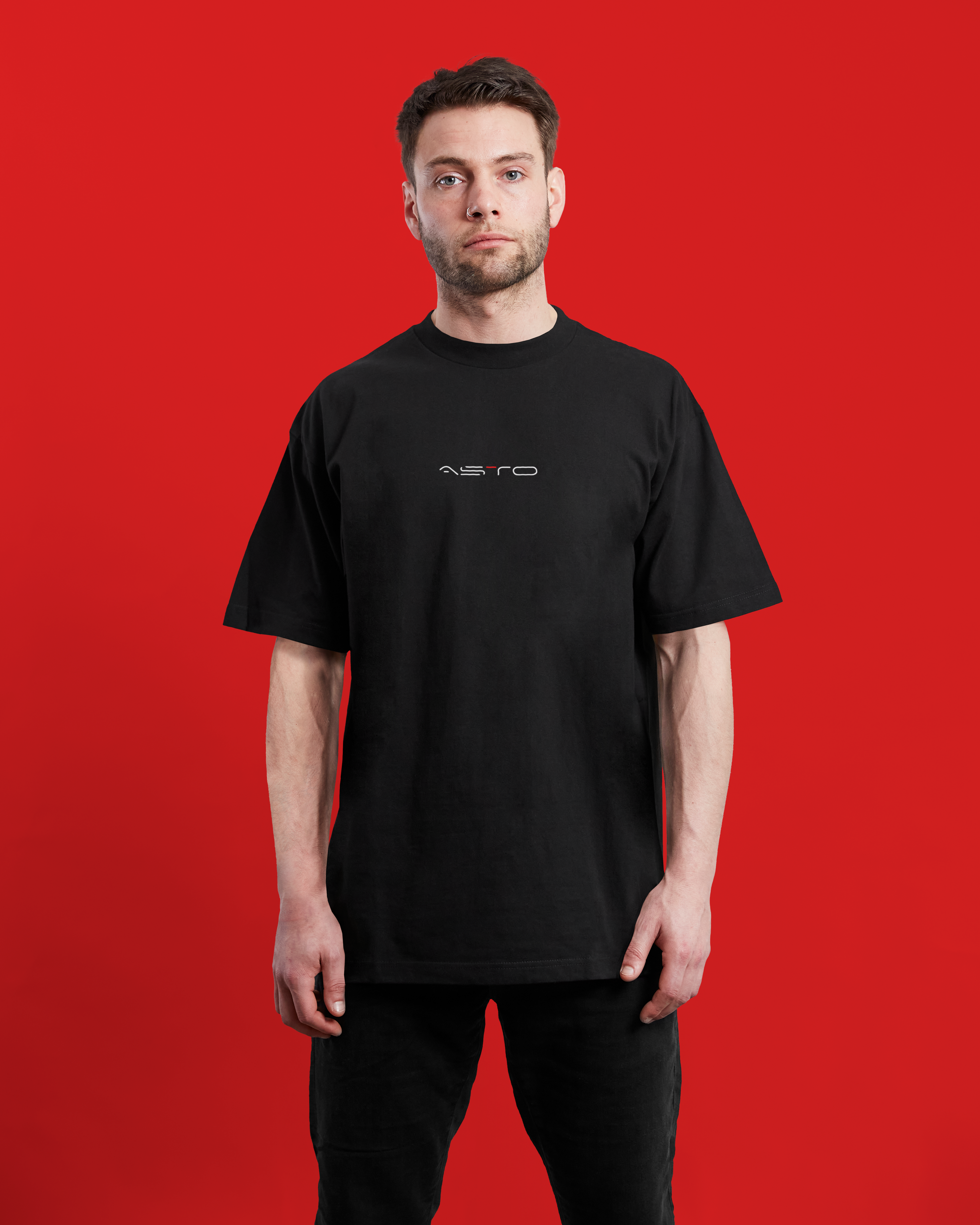 ASTO Black Oversize T-Shirt