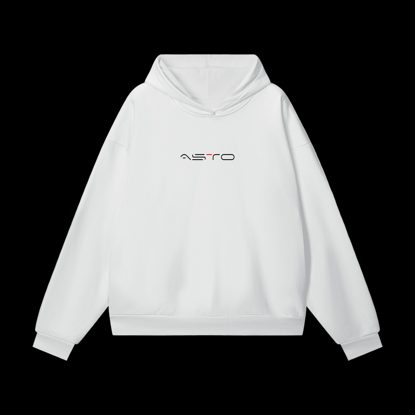 ASTO Black Heavyweight Hoodie - Hidden Pocket