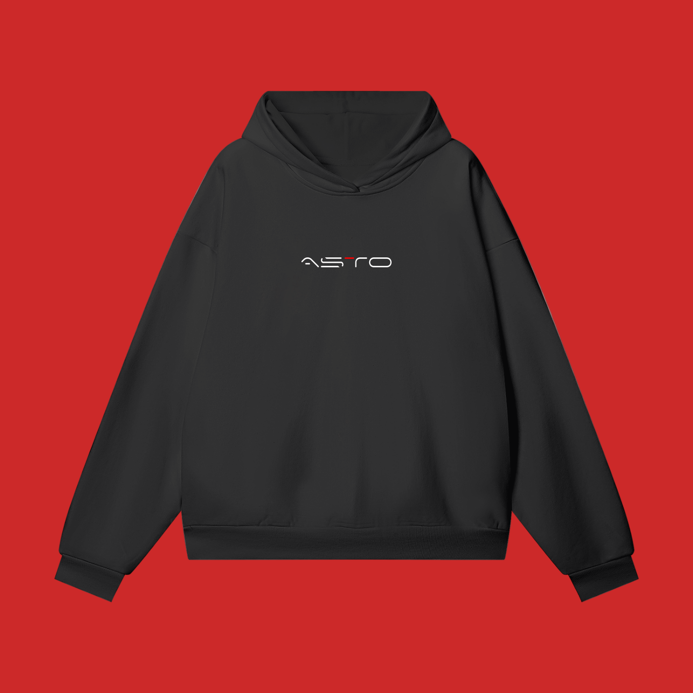 ASTO Black Heavyweight Hoodie - Hidden Pocket